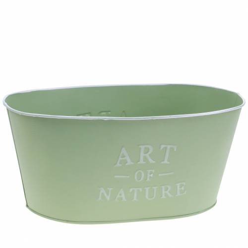 Artikel Blumenschale oval Zink 27×18cm H12,5cm Verschiedene Farben