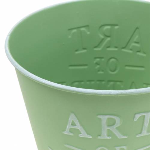 Artikel Blumentopf Zink Mintgrün Ø15cm H13,5cm