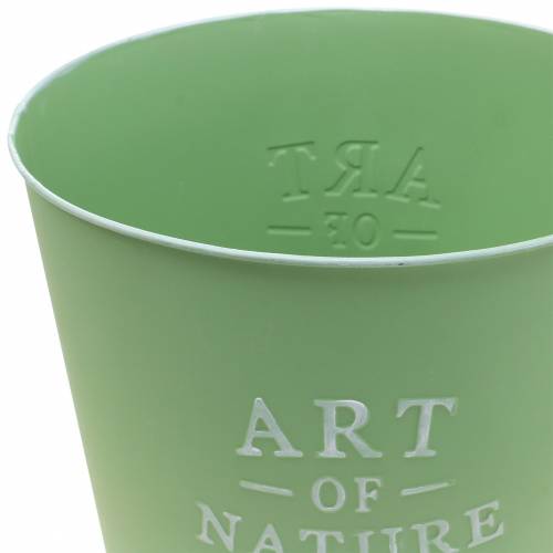 Artikel Blumentopf Zink Art of Nature Mintgrün Ø17,5cm H15cm