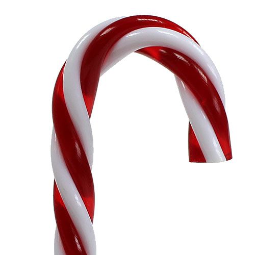 Floristik24 Anhänger Zuckerstange Rot, Weiß 7,5cm 6St