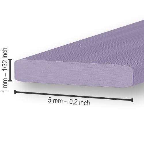 Artikel Aluminium Flachdraht Lavendel 5mm 10m