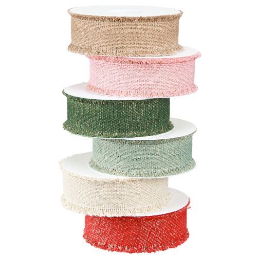 Fransenband Zierband Dekoband Glitter Farbig 40mm 15m