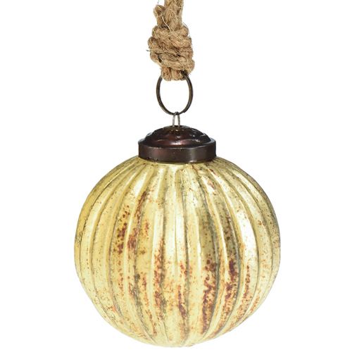 Artikel Baumkugeln Gold Weihnachtskugeln Glas Ø7cm H7,5cm 6St