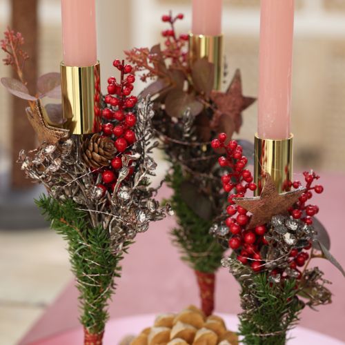 Artikel Künstlicher Beerenzweig mit roten Beeren 12 Stück