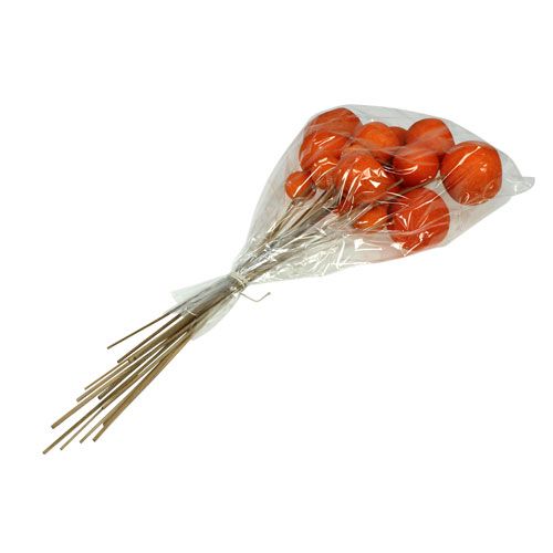 Floristik24 Bell Cup Mix am Stiel Orange 15 St