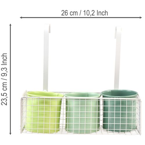Artikel Blumentopf zum Hängen Balkon Deko Küchendeko L26cm