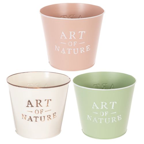 Blumentopf Metall Zink Ø17,5cm H15cm Art of Nature verschiedene Farben bestellen | Floristik24.at