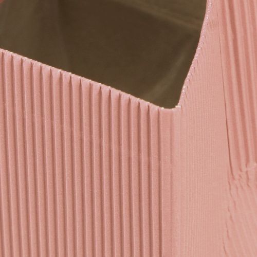 Artikel Blumentüte Papiertüte mit Folie Pink Lachs 10,5cm 6 St