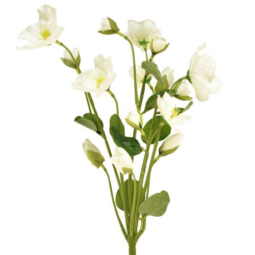 Floristik24 Christrosen Kunstblumen Weiß Weihnachtsdeko 37cm 2St