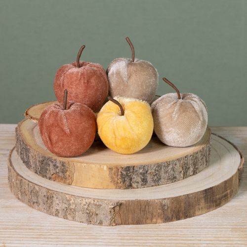 Artikel Deko Äpfel samtig aus Stoff für herbstliche Tischdeko 12 St