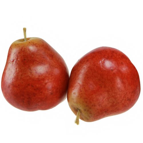 Artikel Deko Birnen Deko Obst Rot im Netz Ø5,5cm H6,5cm 6 St