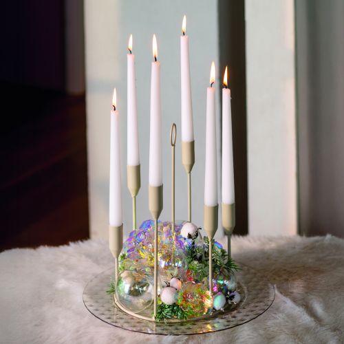 Artikel Irisierende Kunstblumen Hortensien Deko 4er-Set für Weihnachten