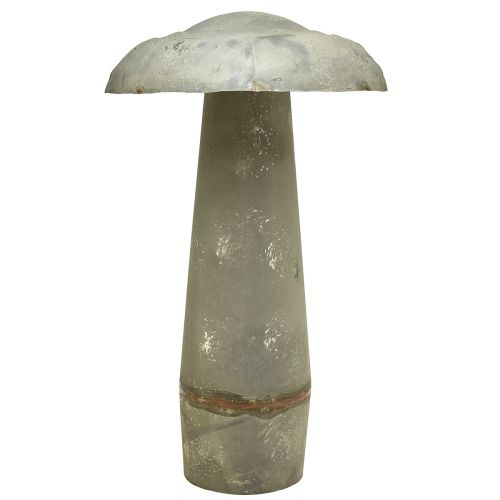 Floristik24 Deko Pilz Metall Herbstdeko Rost Grün Vintage 36cmx62cm