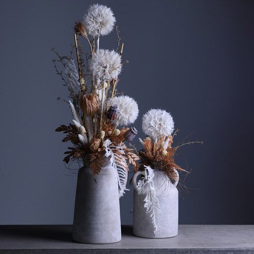 Floristik24 Deko-Pusteblume in Weiß – Filigrane Trockenblumen für stilvolle Arrangements Ø11cm 6 St