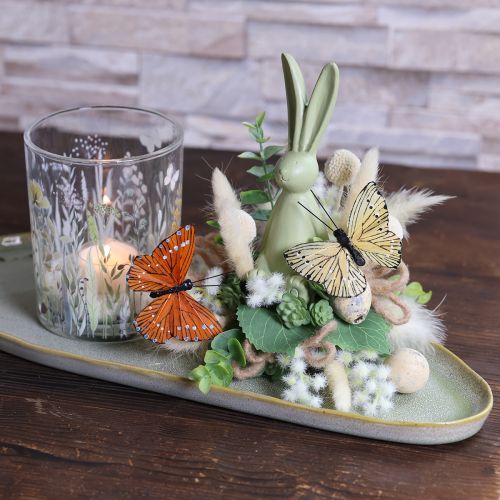 Artikel Deko Schmetterlinge auf Draht für farbenfrohe Tischdekorationen 7cm 12St