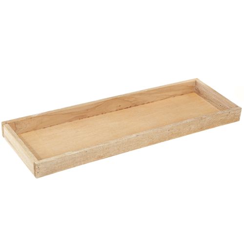Artikel Deko Tablett länglich Holztablett Natur 42×14×3cm 3St