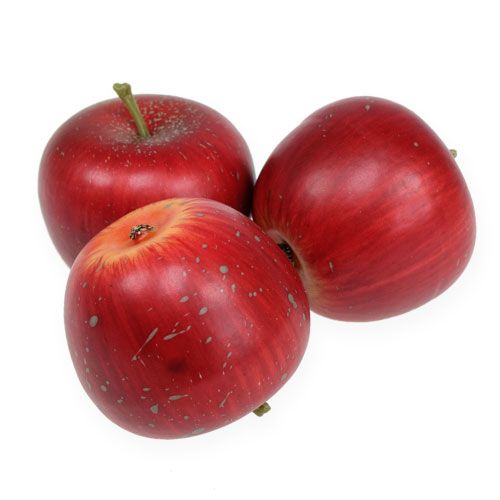 Deko-Äpfel 4cm Dunkerot 6St