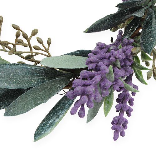 Floristik24 Lavendelkranz Grün, Violett Ø21cm