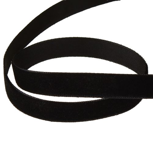 Artikel Dekobänder Velvet Schwarz 10mm 20m