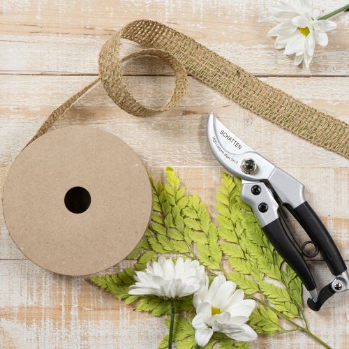 Artikel Dekoband Jute Grün Natur 25mm x 10m Juteband für Dekoration