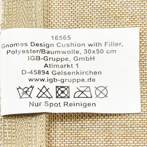 Artikel Dekokissen mit Wichteln Zierkissen Grün Beige 50×30cm