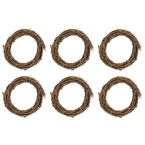 Artikel Dekoring Mini Rebenkranz Natur Ø15cm 6St