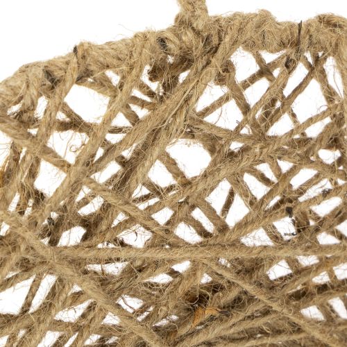 Dekoringe Metall mit Jute Ø38cm Natur 2 Stück | Floristik24.at