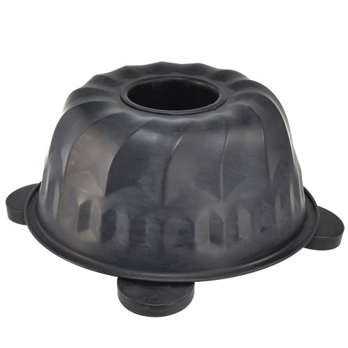 Artikel Dekoschale aus Metall in Schwarz – Gugelhupf Design, 26 cm – Stilvoller Teelichthalter für gemütliches Ambiente