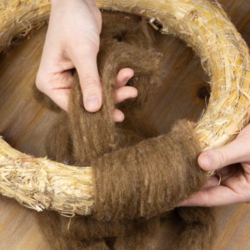 Artikel Dekowolle Braun 2m Filzwolle für Bastelarbeiten & Floristik