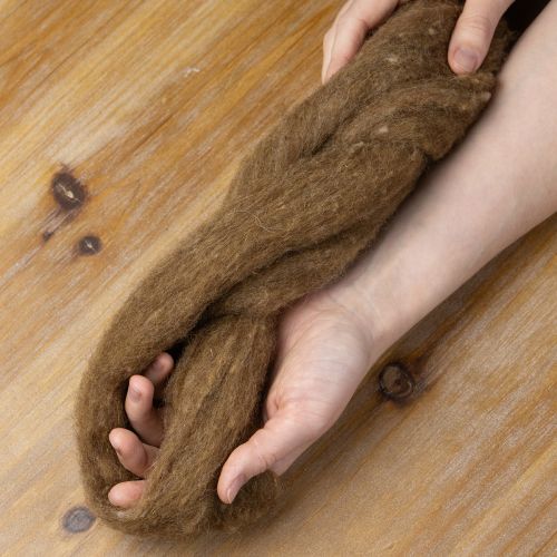 Artikel Dekowolle Braun 2m Filzwolle für Bastelarbeiten & Floristik