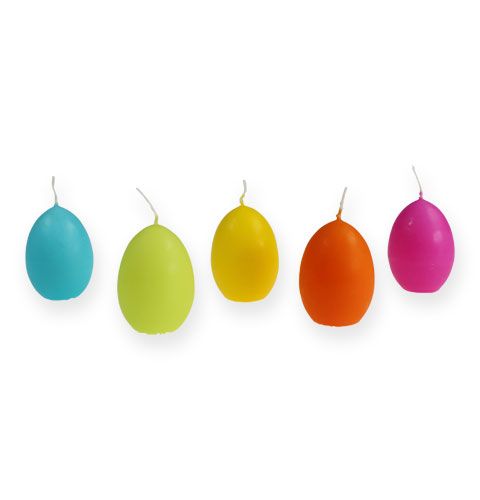 Ostern Eikerzen 6cm mehrfarbig sortiert 12St | Floristik24.at