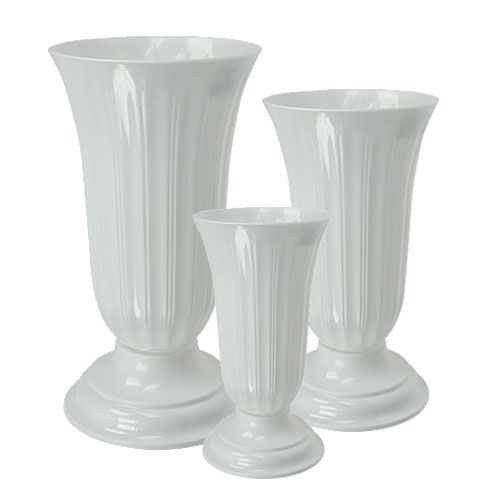 Einstellvase Lilia weiß Ø16 - 23cm, 1St