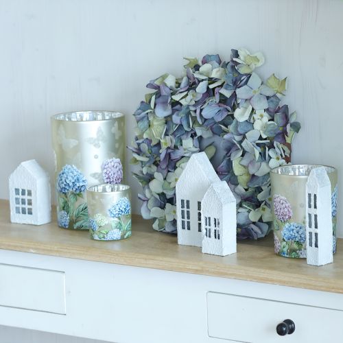 Artikel Elegantes Windlicht mit floralen Motiven für gemütliche Raumdekoration 12,5cm 2St.