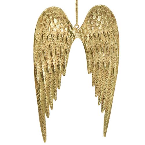 Artikel Engelsflügel zum Aufhängen Metall Flügel Gold 12×19cm 2 St