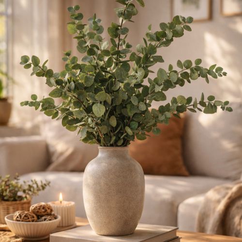 Artikel Eukalyptus Konserviert Deko Zweige Blätter rund Trockendeko Grün 150g