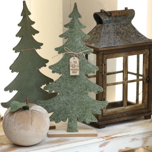 Artikel Filz Weihnachtsbaum mit Juteschleife und Holzsockel