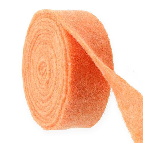 Filzband Orange 7,5cm 5m