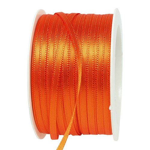 Floristik24 Geschenk- und Dekorationsband 3mm 50m Orange