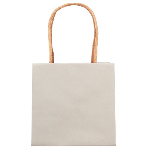 Artikel Geschenktüte mit Henkeln Geschenktasche Grau 12×12cm 8 St