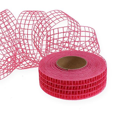 Floristik24 Gitterband 3cm x 10m bunt 7St