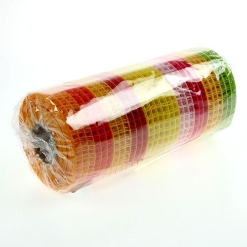 Floristik24 Gitterband 4,5cm x 10m zweifarbig 5 Rollen
