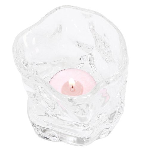 Artikel Deko Glas Teelicht klein Glaskerzenhalter Ø8cm H7,5cm 2St