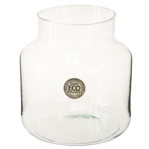 Artikel Glasvase Rund Blumenvase Groß 100% Recyceltes Glas H20 Ø17cm