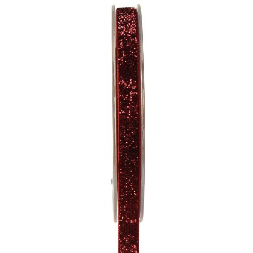 Artikel Glitzerband Weihnachtsband Band Dunkelrot B10mm L10m