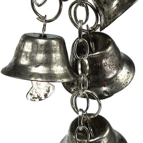 Floristik24 Glöckchen Kette Silber 1m