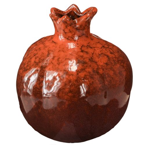 Artikel Granatapfel Deko Vase Keramik Rot Braun Ø10,5cm H12cm
