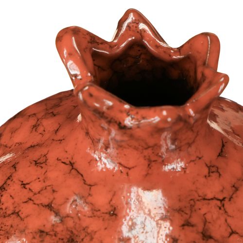 Artikel Granatapfel Deko Vase Keramik Rot Braun Ø10,5cm H12cm