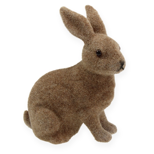 Floristik24 Deko-Hase 14cm beflockt 4St.