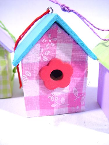Vogelhäuser zum Hängen 9cm 6St. sort | Floristik24.at