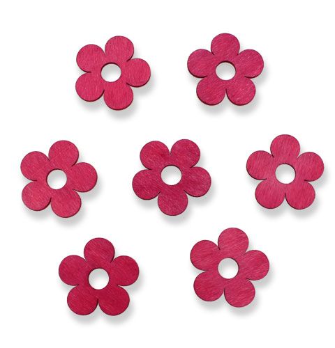 Holzblumen Ø4cm Pink 72St | Floristik24.at